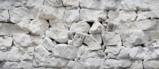 Texture of white stone pattern photograph