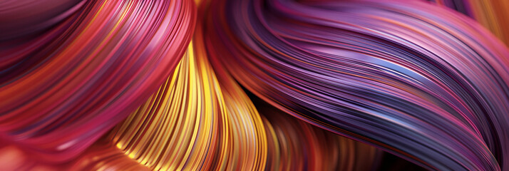 colorful lines and curves background, generative AI