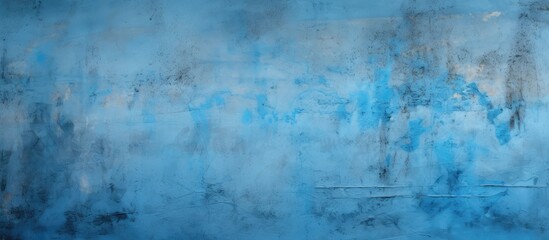 Fototapeta na wymiar Blue grungy wall background