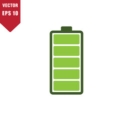 Battery icon vector logo design template