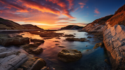 Fototapeta premium Legacy in Living Color: The Jurassic Coast's Timeless Beauty Captured