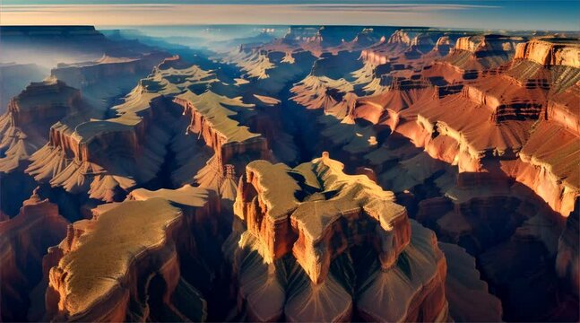 Grand Canyon sunrise or sunset paint the sky with breathtaking colors, showcasing the majestic mountains, serene desert, and vibrant nature of the Grand Canyon State