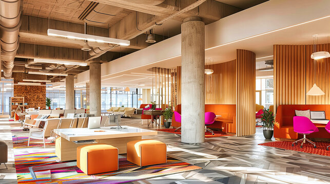 Modern Office Space in a Historic Building, Combining Contemporary Design with Traditional Architecture for a Unique and Inspiring Workplace