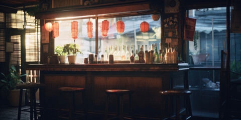 お酒, 飲み屋, 居酒屋, バー, 飲食店, Sake, Drinking place, Izakaya, Bar, Restaurant - obrazy, fototapety, plakaty