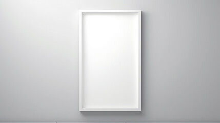 gray background with white minimal frame design vertical