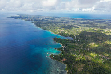 Aerial view of Sainte Marie island - Nosy Boraha, Madagascar