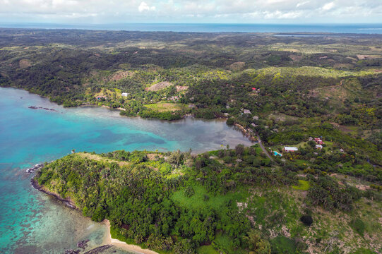 Aerial view of Sainte Marie island - Nosy Boraha, Madagascar