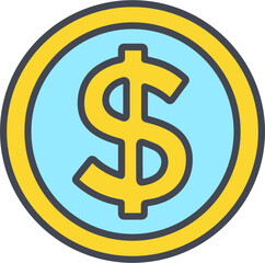 Dollar Symbol Vector Icon