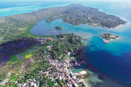 Aerial view of Sainte Marie island - Nosy Boraha, Madagascar