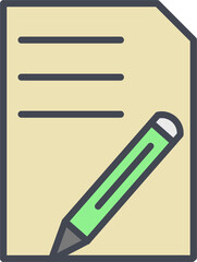 Document Edit Vector Icon