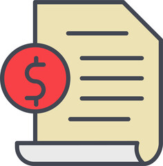 Invoice Vector Icon