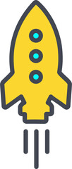 Rocket Vector Icon