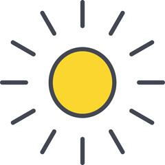Sun Vector Icon
