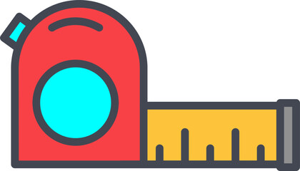 Measuring Tape Vector Icon