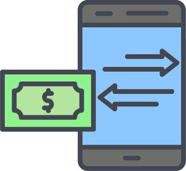 Money Transfer Vector Icon