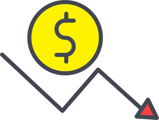 Down Arrow Vector Icon