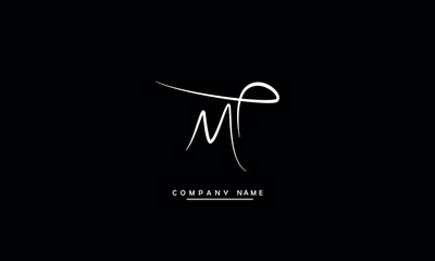 MT, TM, M, T Abstract Letters Logo Monogram