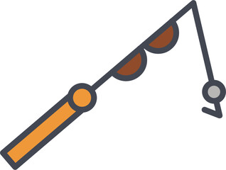 Fishing Pole Vector Icon