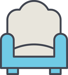 Single Sofa Vector Icon