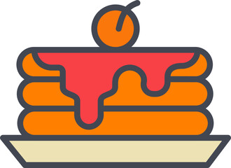 Pancake Vector Icon