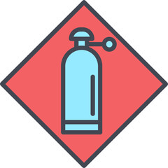 Pressurized Cylinder Vector Icon