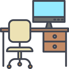 Work Space Vector Icon