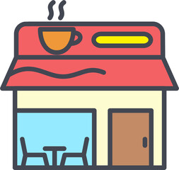 Coffee Shop Vector Icon