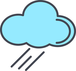 Rain Vector Icon