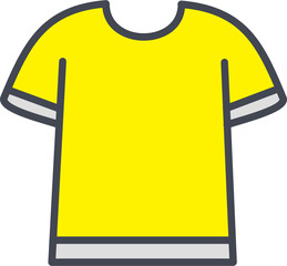 T-Shirt with Lines Vector Icon