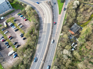 Aerial View Watford City of England 