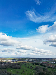 Aerial View Watford City of England 