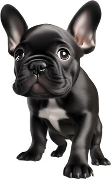 Picture of an adorable French bulldog.