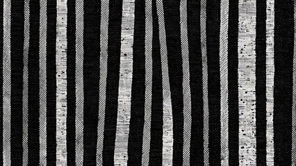 Black and white textured fabric with a vertical striped pattern, showcasing a contrast in weave and color.