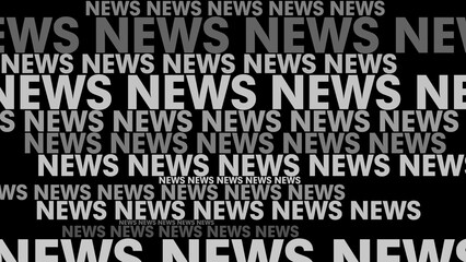 Obraz premium Black background with news text breaking story, global headline, worldwide network and current affairs