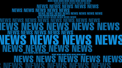 Information about global report on black background news layout with breaking news headline and current events worldwide