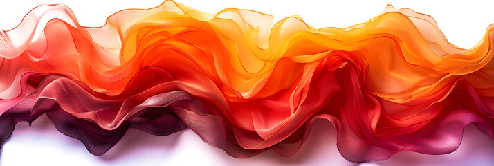 Vivid orange and red color swatches overlaid on transparent background. - obrazy, fototapety, plakaty