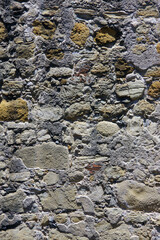Close-up of an old stone wall