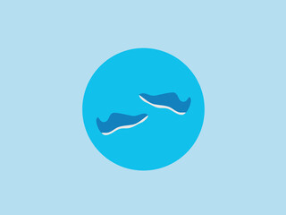 flat design shoes vector illustration