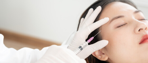 Cosmetic surgery, skin whitening injection, filler injection, Skin reface, beautiful Asian girls...