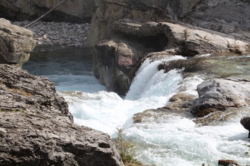 Flowing Over The Falls, Kananaskis Country, Alberta