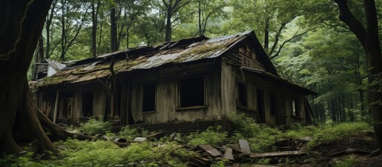 Abandoned home of a priest in the Far East.