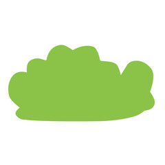 green bush vector illustration