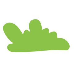 green bush vector illustration