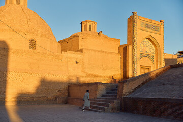 Kalyan mosque sqaure in Bukhara, Uzbekistan
