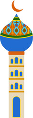 Colorful minaret