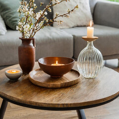 natural wood rustic live edge coffee table.
modern living room.
