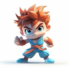 Game Character concept art isolated white background