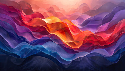 Abstract dynamic gradient color background. Created with Ai