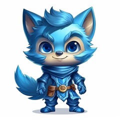 Game Character concept art isolated white background