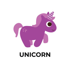 Colored unicorn icon